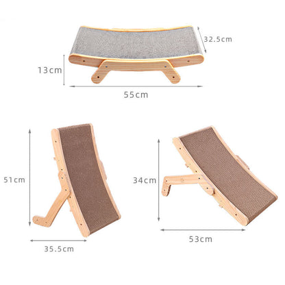 Adjustable Wooden Cat Scratcher